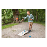 Bs toys jeu de cornhole - jeu de pouf - jouets d'extérieur à partir de 8 ans - jeu de lancer de pouf - jeux pour enfants - jouets d'extérieur - jeu d'extérieur - jeux d'extérieur - jouets de jardin - cadeau pour enfant