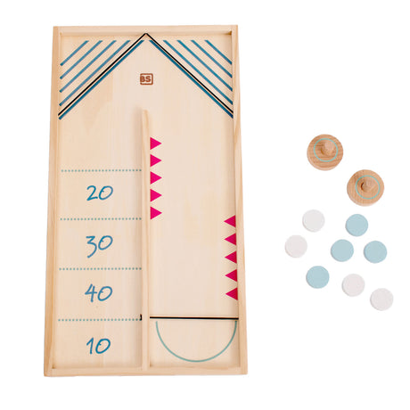Bs Toys Sling Puck et jeu d'action de hockey sur table - Jeu de société 2 en 1 - Jouets pour enfants - à partir de 6 ans - 2 joueurs