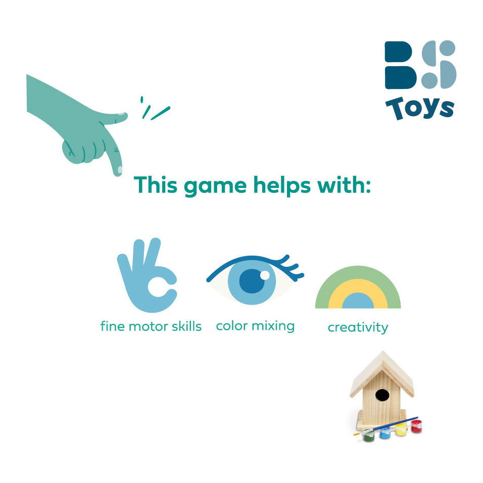 BS Toys Make your own wooden birdhouse building set