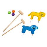 Bs toys jeu d'extérieur junior de croquet en bois