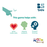Bs toys jeu d'extérieur junior de croquet en bois