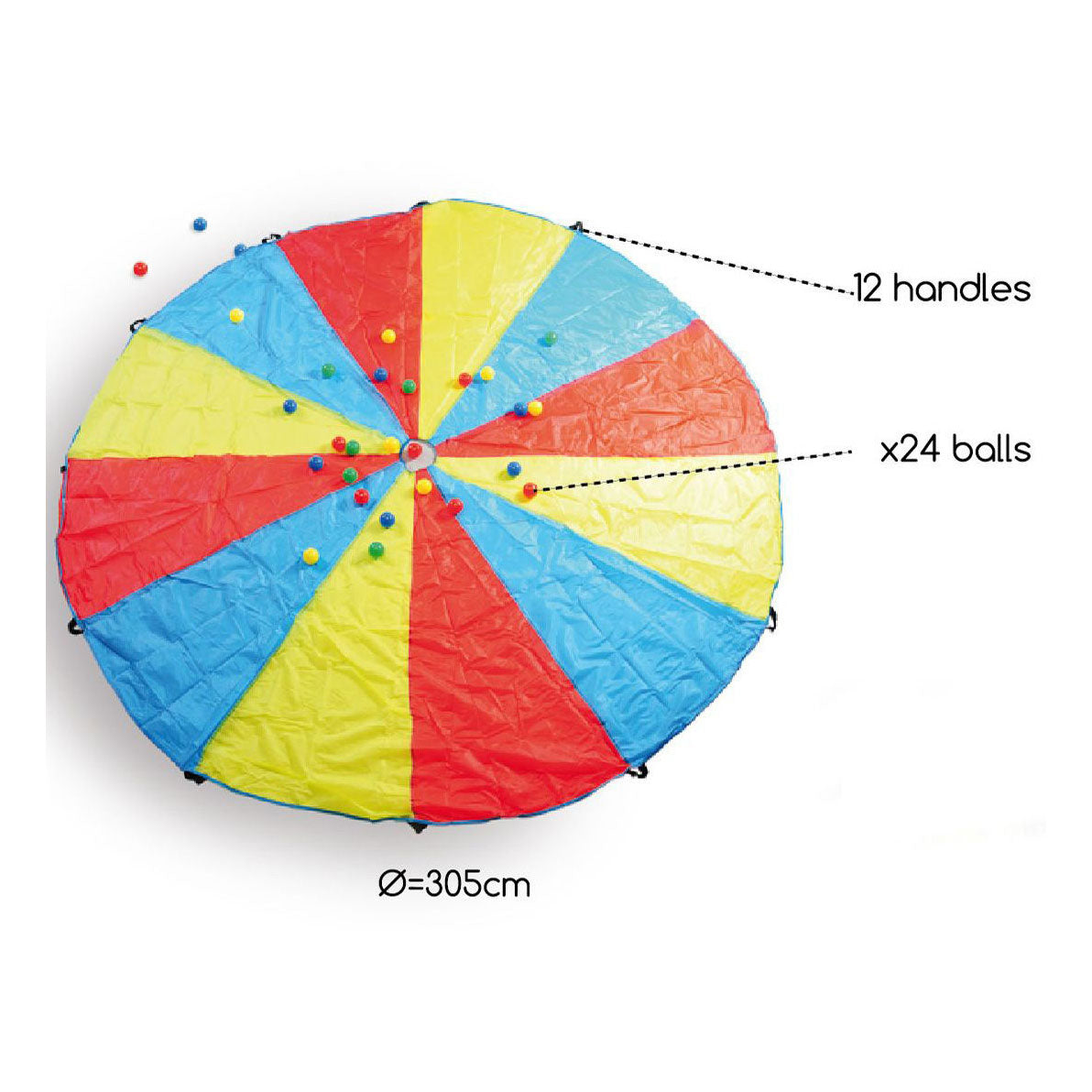 Bs toys parachute vangen werpspel