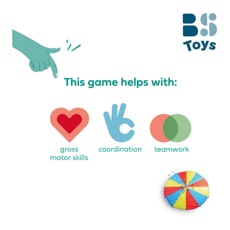 Bs Toys jeu d'attraper et de lancer de parachute