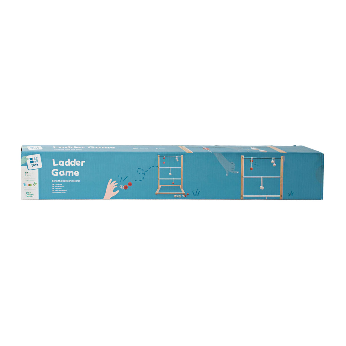 Juego de lanzamiento de BS Toys Wooden Ladder Ladder, 7dlg.