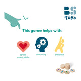 Bs Toys déplace le jeu de mouvement, 18 pcs.
