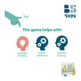 BS Toys Mega Houten Four together game, 43dlg