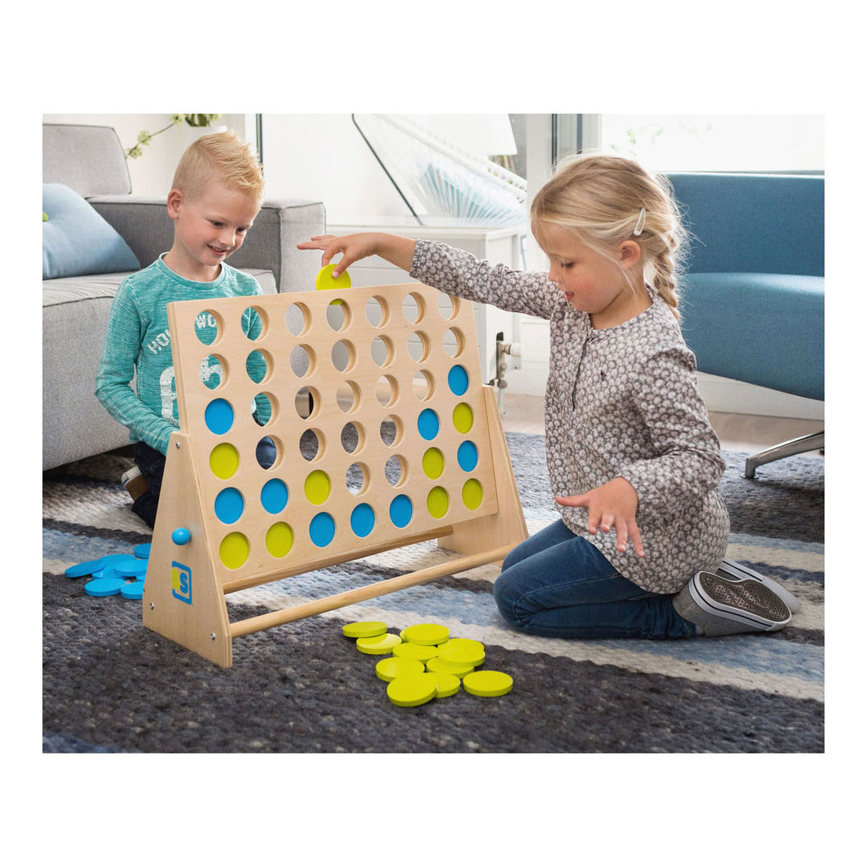 BS Toys Mega Houten Four Together Game, 43dlg