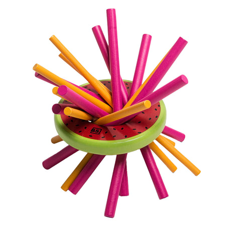 BS toys Jeu en bois Mikado melon, 31 pièces.