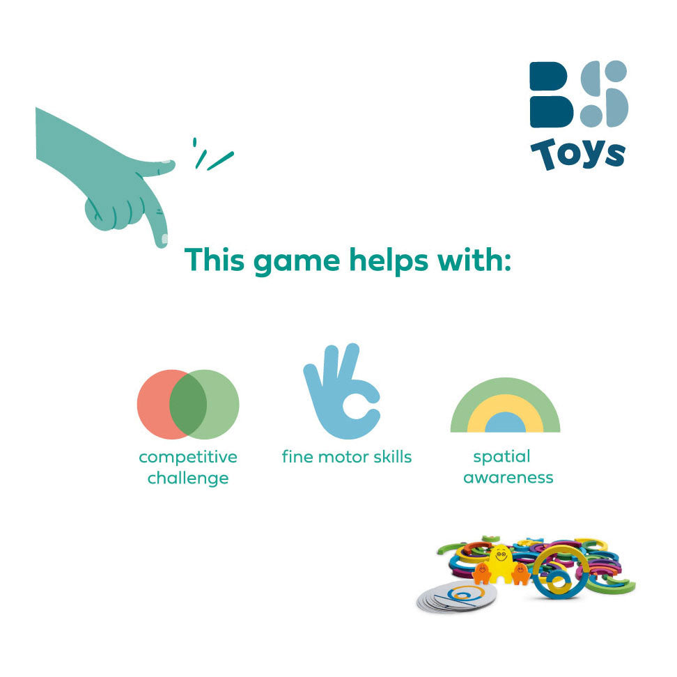 Bs Toys jeu d'arcs de vitesse en bois