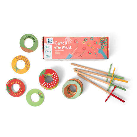 Les jouets Bs attrapent le jeu de capture et de lancer de fruits, 31 pièces.