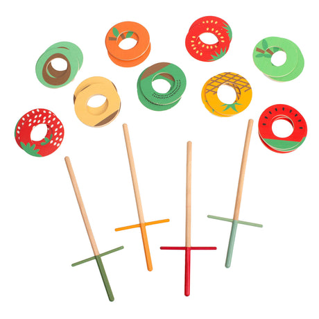 Les jouets Bs attrapent le jeu de capture et de lancer de fruits, 31 pièces.