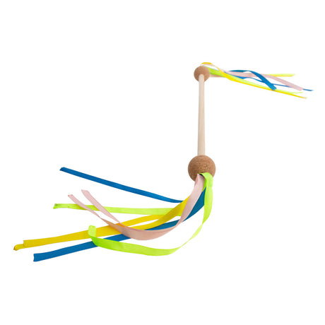 Bâton rotatif en bois avec ruban BS Toys