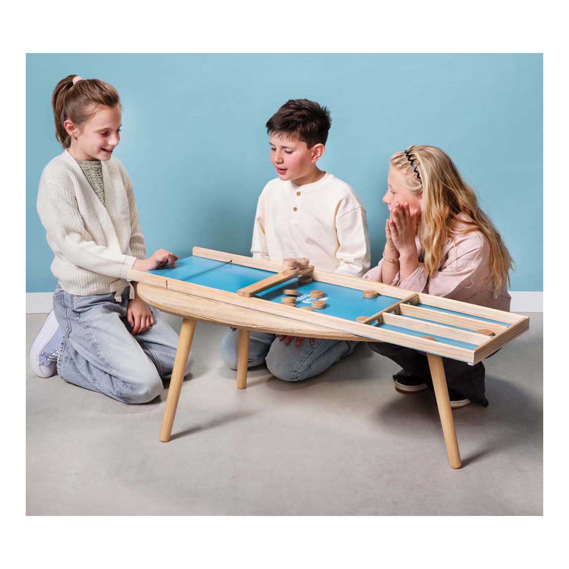 Jeu de palets en bois BS toys junior - 19 pièces.