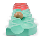 Bs jouets piste de balle en bois transmettre et jouer - 4 pcs.