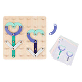 Planche géo en bois BS Toys - 40 pcs.