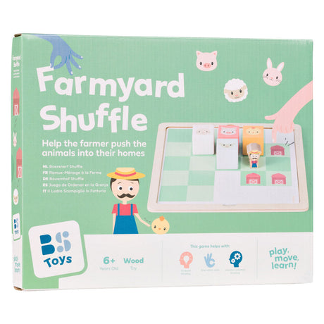 Bs toys houten boerenerf shuffle spel