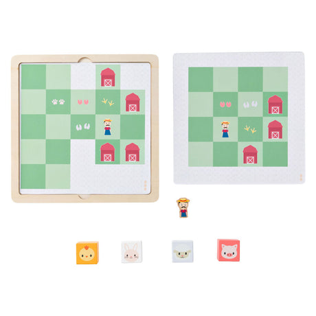 Bs toys houten boerenerf shuffle spel