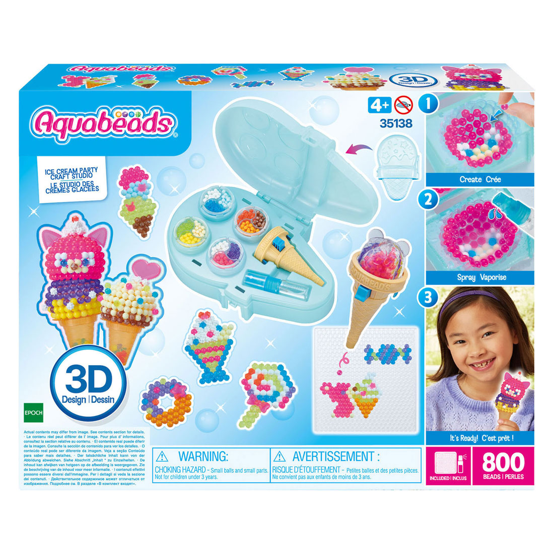 Epoch aquabeads ijsjes knutsle studio - 800 kralen