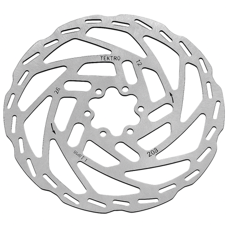 Disque de frein Tektro tr203-54 203mm 2,3mm 6 trous argent