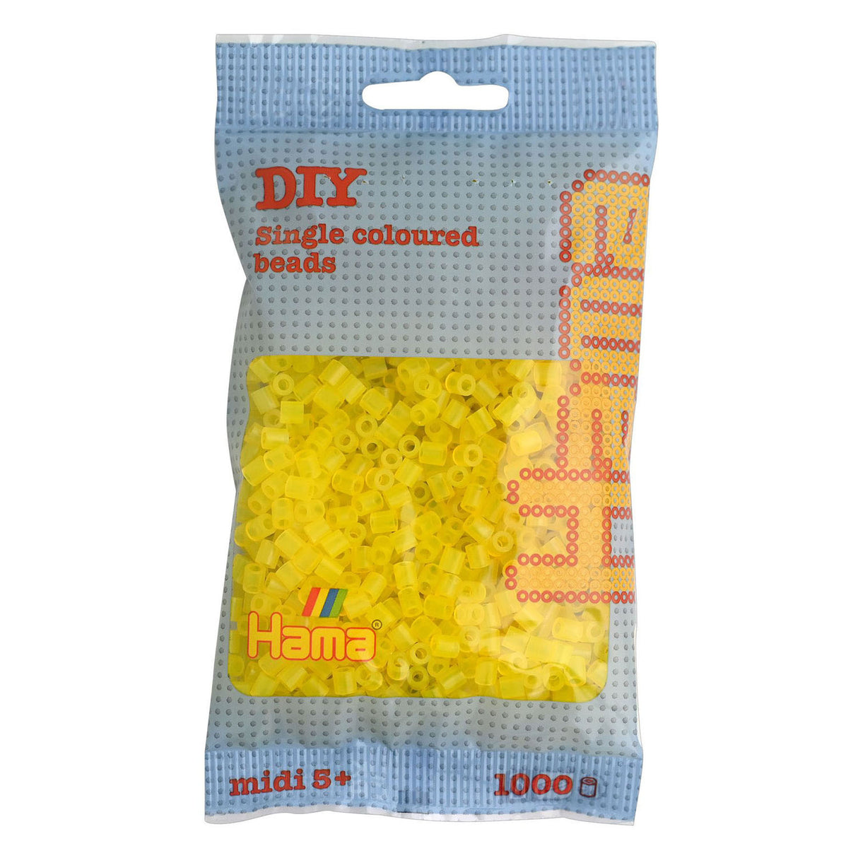 Hama Iron Beads Yellow Transparent (014), 1000st.