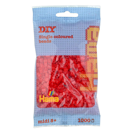 Perles thermocollantes Hama midi - rouge transparent (013), 1000 pcs.
