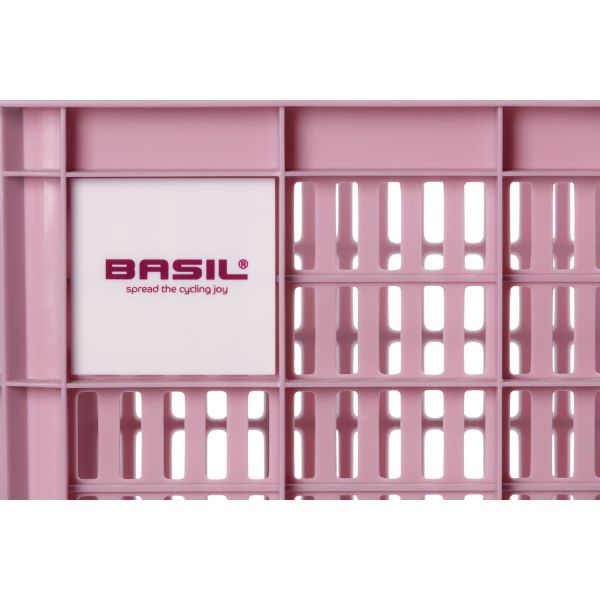 Basil Fietskrat S - Small - 17,5 litres - rose