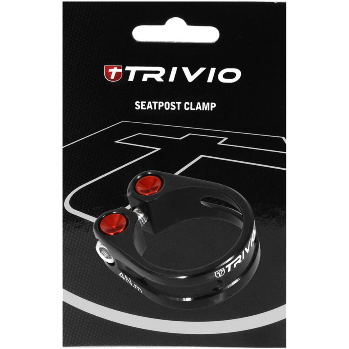 Trivio - collier de tige de selle cnc aluminium noir 31,8mm