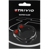 Trivio - collier de tige de selle cnc aluminium noir 31,8mm