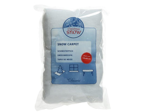 Tapis de neige Decoris blanc 120x80cm 100% polyester