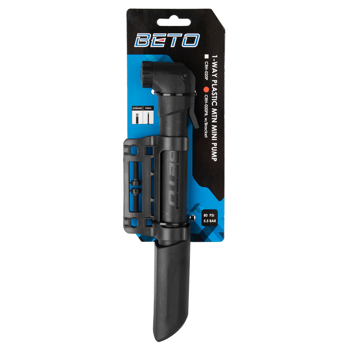 Pompe à main unidirectionnelle Beto dv-sv-av 5,5 bar 80 psi sur carte