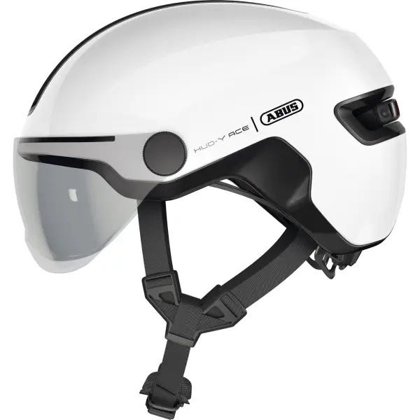 Casque Abus HUD-Y ACE blanc brillant S 51-55cm