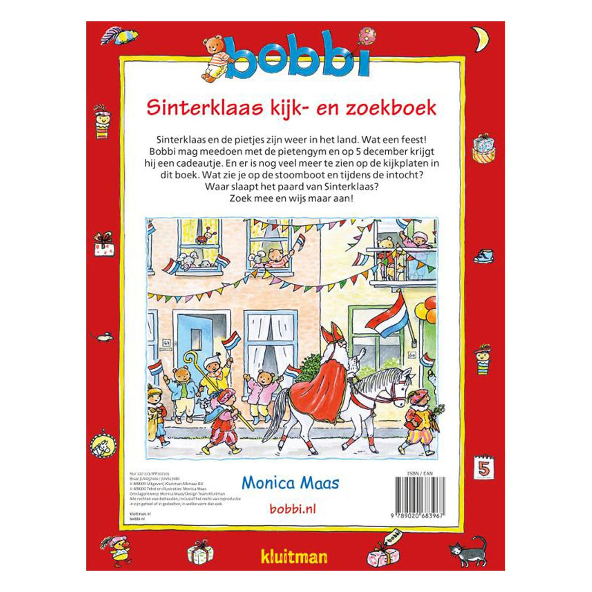 Editeur Kluitman Bobbi Sinterklaas livre de visualisation et de recherche