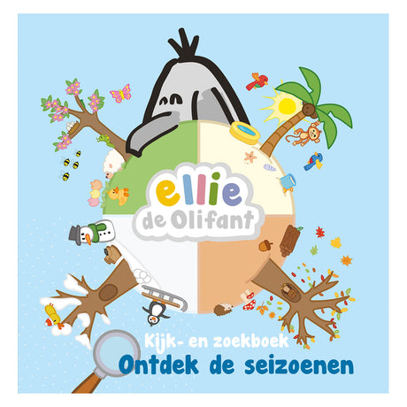 Editeur Kluitman cherche et trouve le livre Ellie l'éléphant - découvrez les saisons