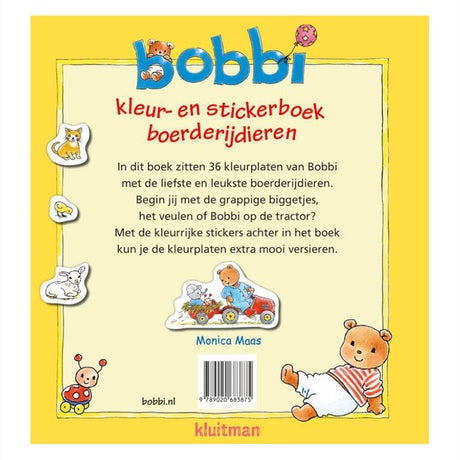 Livre de coloriage et d'autocollants Bobbi. ferme 2+