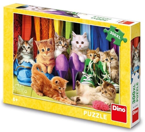 Dinotoys Puzzle Chats Dino 8 Chatons Mignons - 300 pièces
