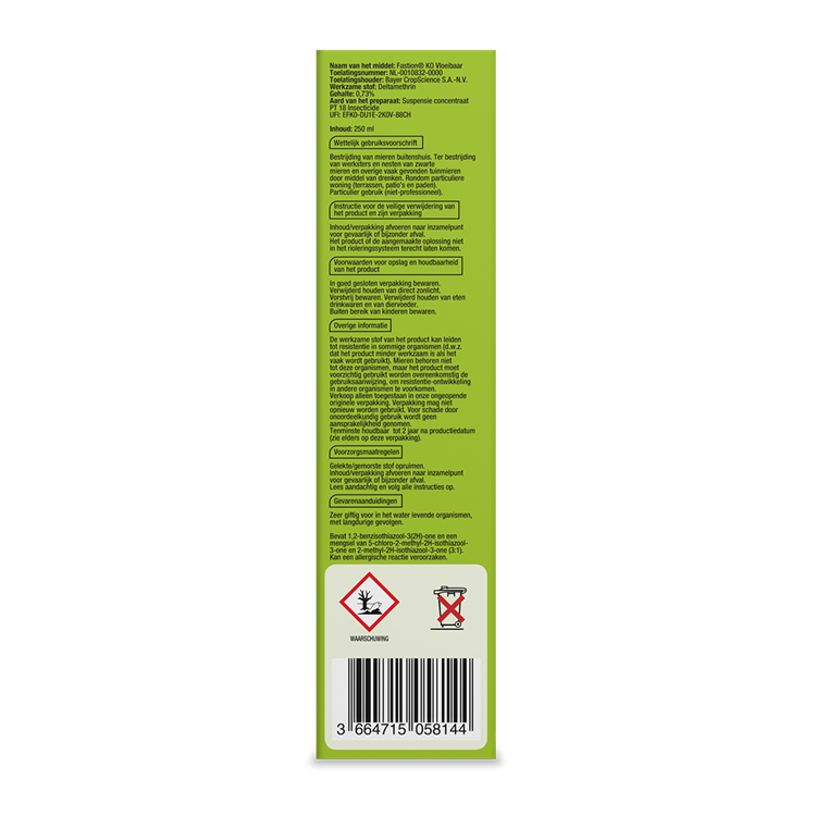 Protect garden fastion ko fourmis liquide pd 250ml