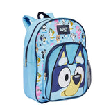 Backpack with Bluey Blue front pocket