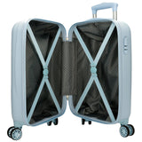 Valise trolley happy stitch bleu, 50cm
