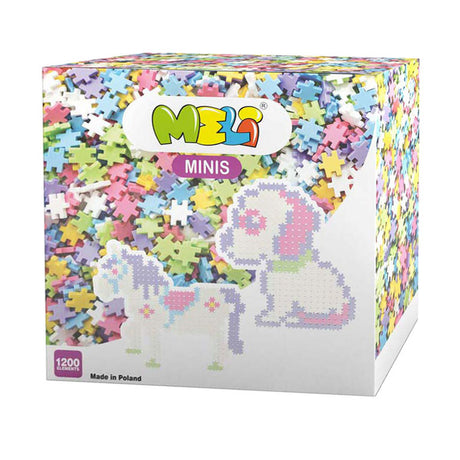 Blocs de construction pastel Meli minis, 1200 pcs.