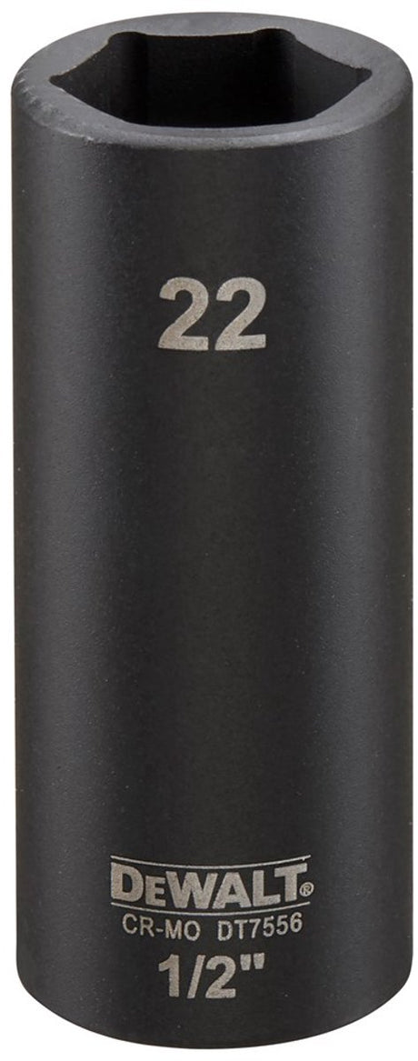 Douille à chocs Dewalt 22mm 1 2 (longue) dt7556-qz