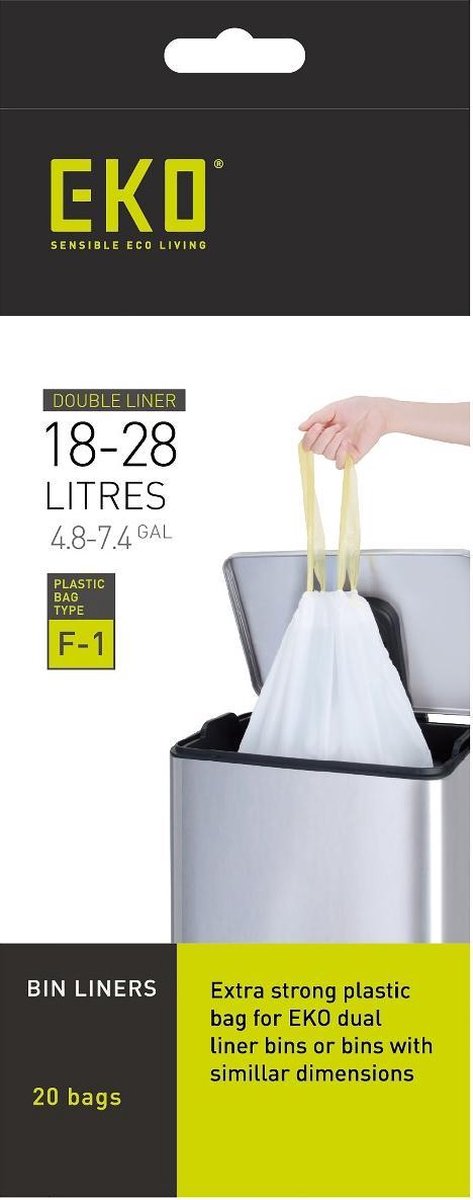 Sac poubelle Eko type f1 18-28 litres