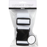 Sangle de bagage Creativ company, l: 5 cm, taille 92-164 cm, blanc, 1 pièce