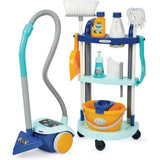 Chariot de ménage ecoiffier clean home avec aspirateur