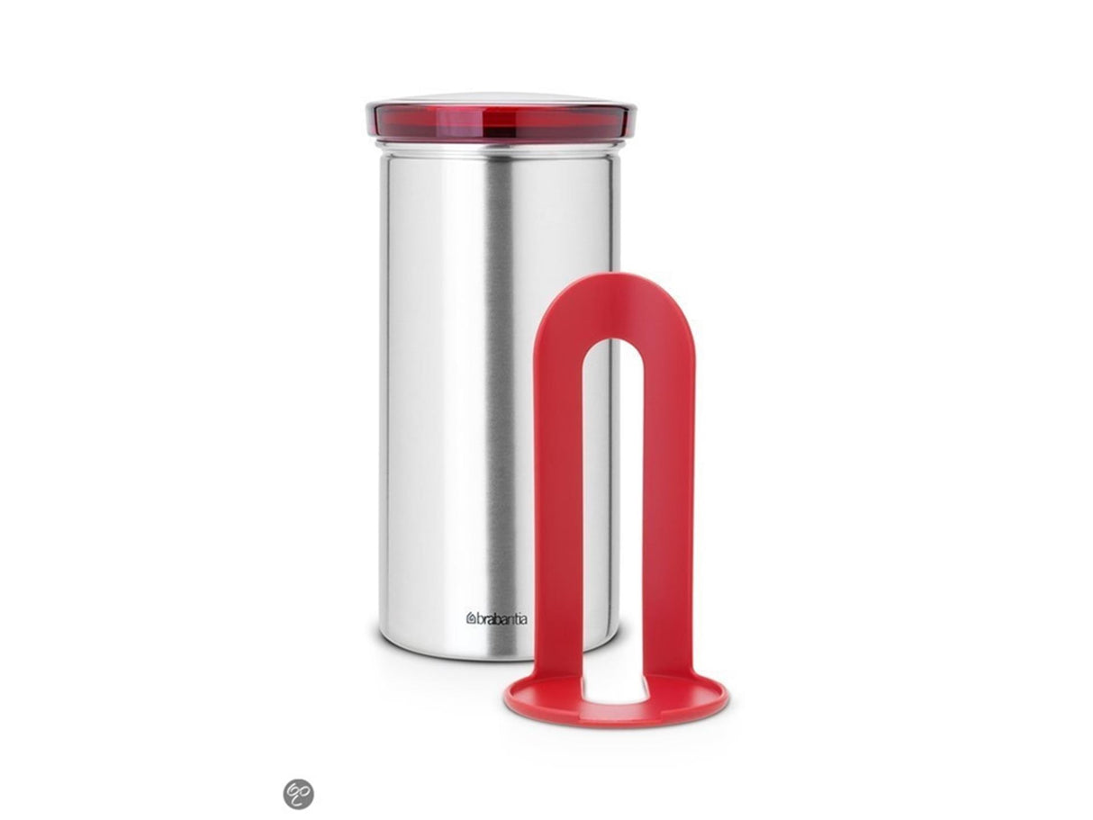 Brabantia boîte de conservation senseo couvercle rouge