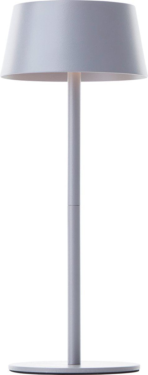 Brilliant picco - lampe de table solaire rechargeable - extérieur - led 4w 3000k - 3 stepdim - ip44 - gris
