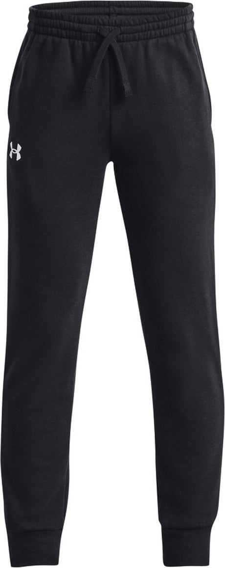 Under Armour UA Rival Fleece Joggers-blk Pantalon de sport pour garçons - noir - blanc