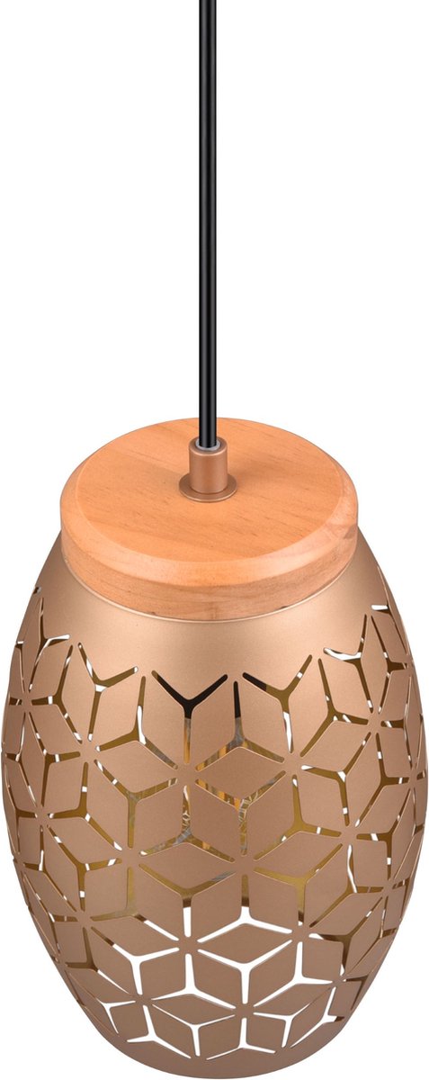 Rl vis ta lumière réalité bidar - lampe suspendue - café - excl. 1x e27 28w