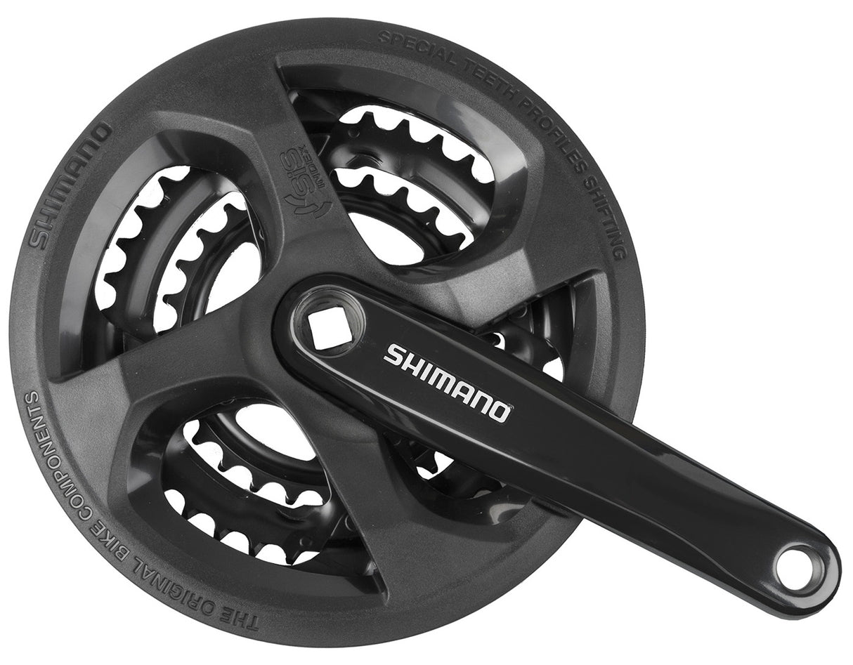 Pédalier Shimano fc-ty301 48x38x28t -4mm 170mm 6-8 vitesses noir