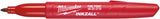 Milwaukee accessoires marqueur à pointe fine - rouge - 1pc - 48223170