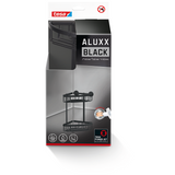 Tesa 1072289 - support de douche d'angle aluxx noir noir, double | 1 pièce